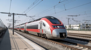 Treno, linea ferroviaria, stazione dei treni, stazione ferroviaria