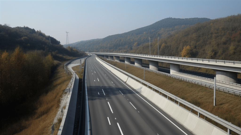 Strada, autostrada, viadotto, ponte, traffico