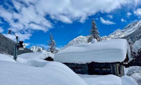 Maltempo nelle Alpi (fonte: Parco nazionale del Gran Paradiso), Mauvais temps dans les Alpes (source: Parc national du Grand Paradis)