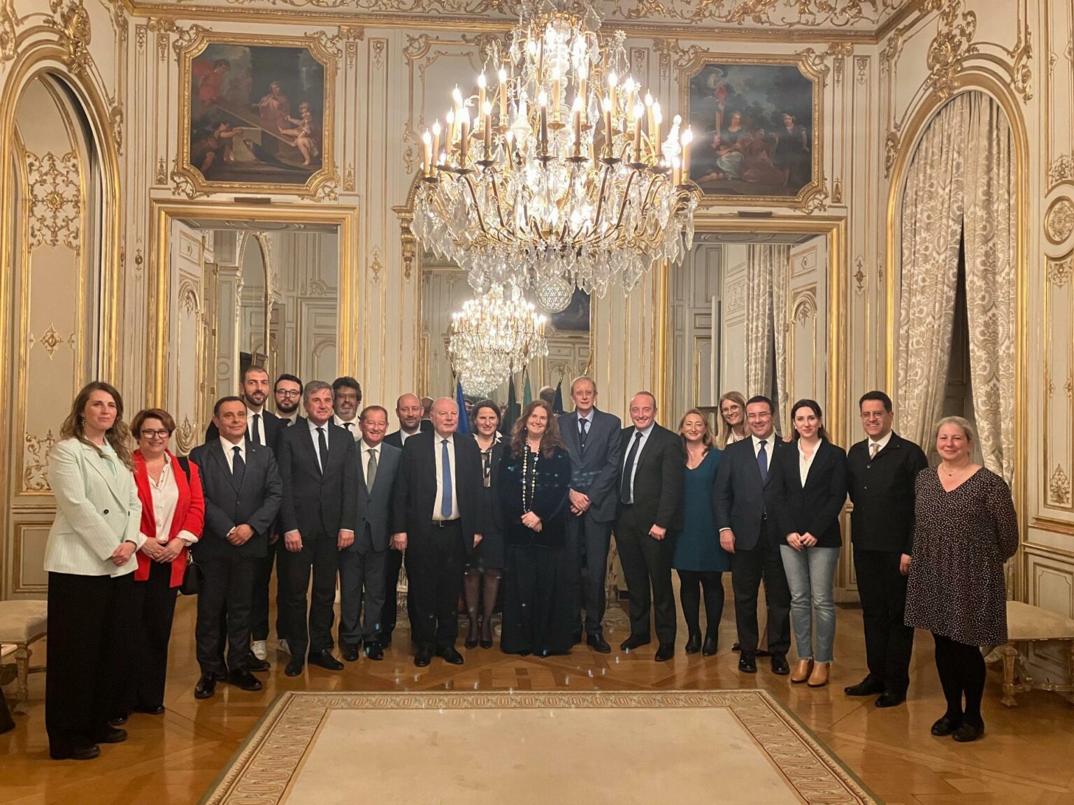 Gruppo Interparlamentare Italia Francia Il 5 Aprile 2024 A Parigi /ufficio stampa Ambasciata d'Italia in Francia