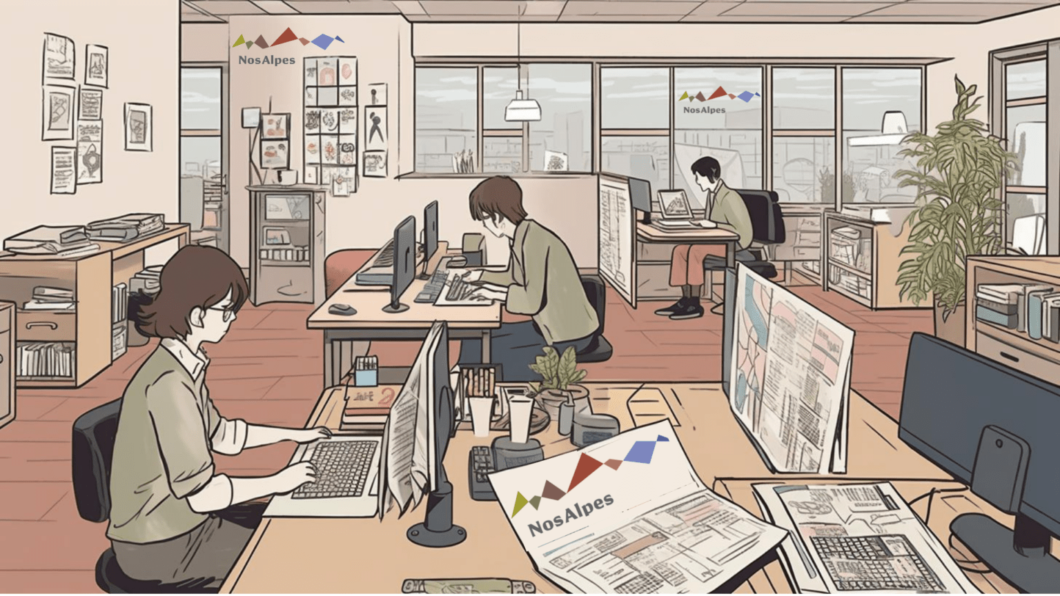 Nos Alpes Rédaction Illustration (Nos Alpes IA)