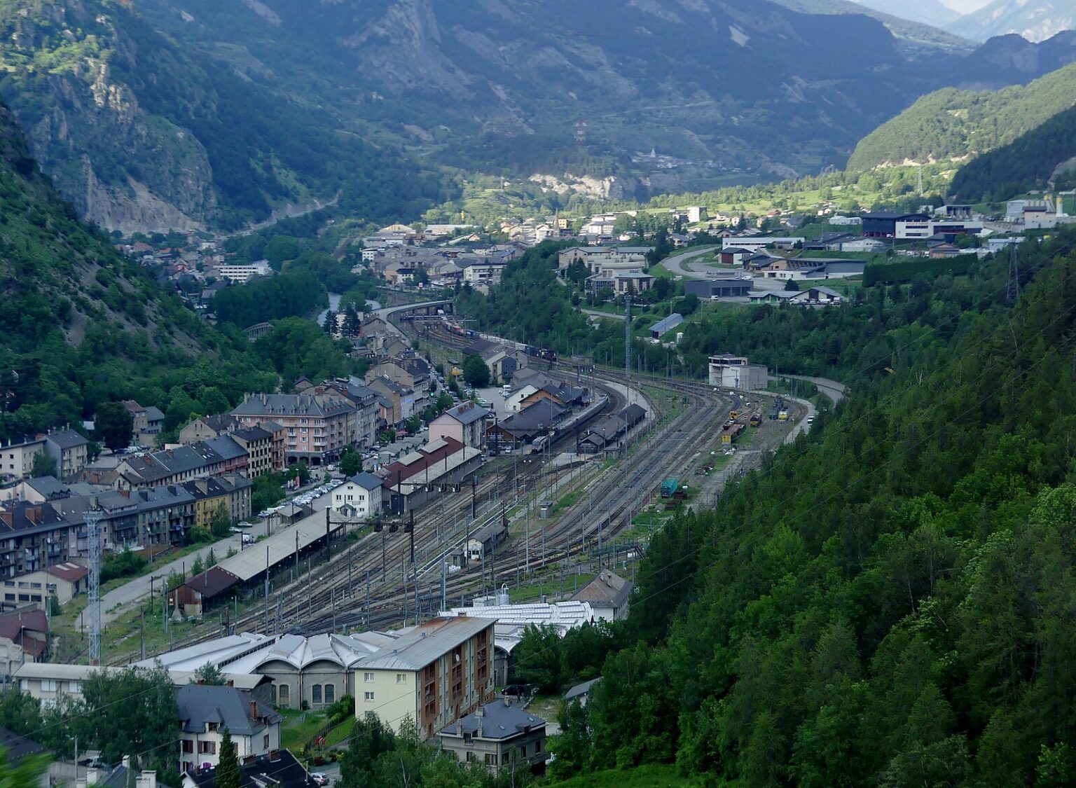 La ferrovia di Modane, La ligne ferroviaire de Modane (fonte/source: Wikimedia Commons, Florian Pépellin, CC BY-SA 4.0)