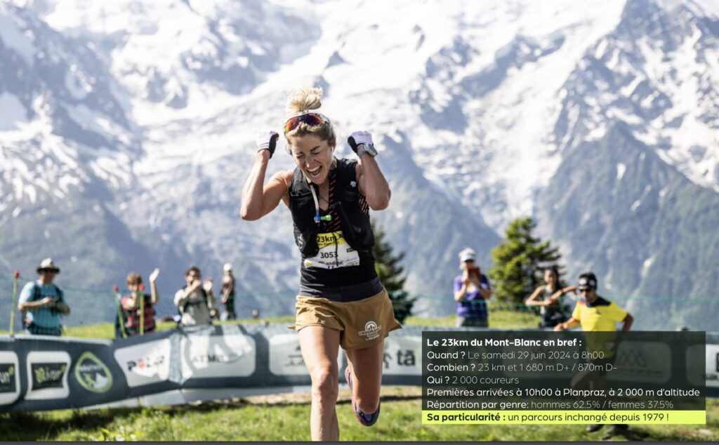 Marathon du Mont-Blanc, la 23 km, (photo dossier presse)