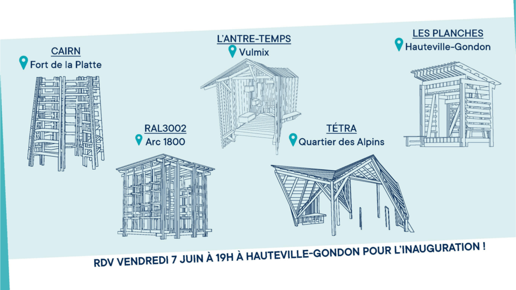 Affiche du Concours d'architecture de Montagne 2024 à Bourg-Saint-Maurice