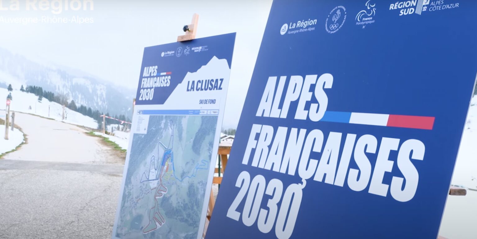 Jeux Olympiques dans les Alpes françaises en 2030 Giochi olimpici nelle Alpi francesi nel 2030 (c) Région AURA