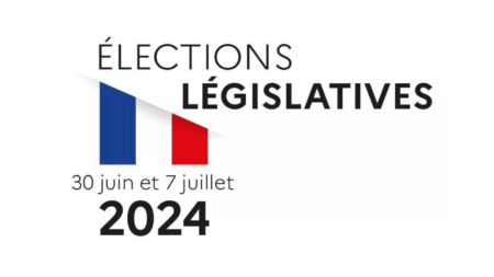 Affiche des élections législatives en France premier tour 2024