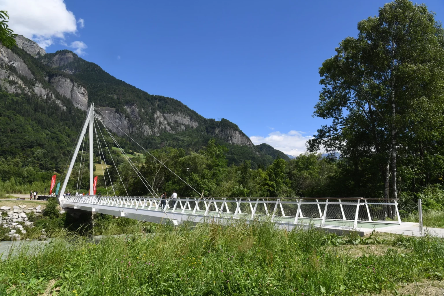 La nuova passerella di Sallanches, La nouvelle passerelle de Sallanches (© Dep 74 - L. Guette)