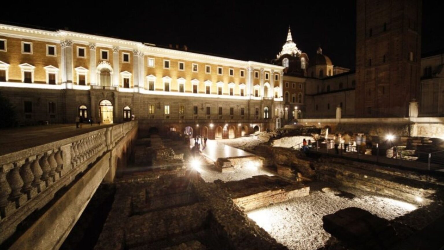 Uno scatto dell'area romana dietro a Palazzo reale, a Torino (credits: museireali.beniculturali.it/area stampa)