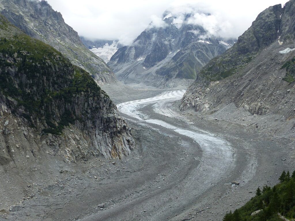 Mer De Glace Vue Du Montenvers En 2018 (c) Cc By Sa Wikimedia Commons