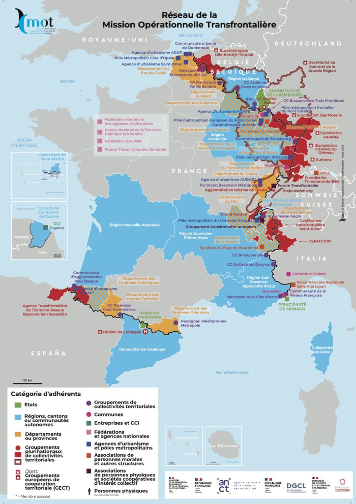 Carte Adhérents Mappa dei Membri (c) MOT