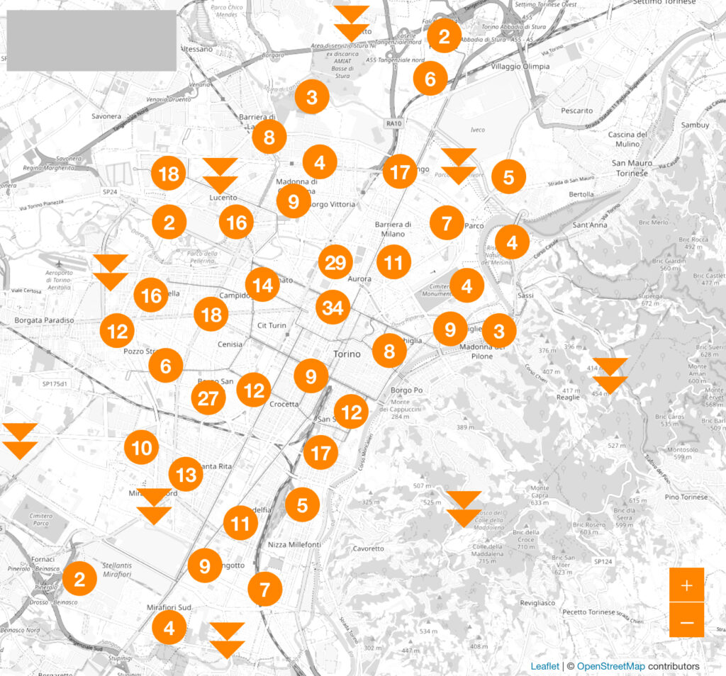 La carte des travaux