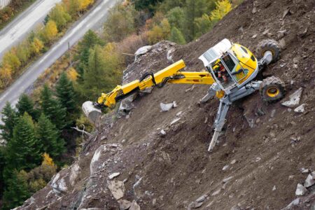 Fine marzo, torna il treno al Fréjus tra Torino e Lione Chantier La Praz éboulement chemin de fer Fréjus Frana ferrovia Fréjus (c) Vuedici.org Département Savoie