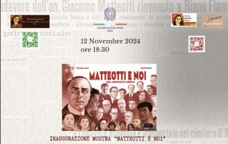 Eventi in ricordo di Giacomo Matteotti a Nizza / Nice nel 2024, estratto dalla locandina