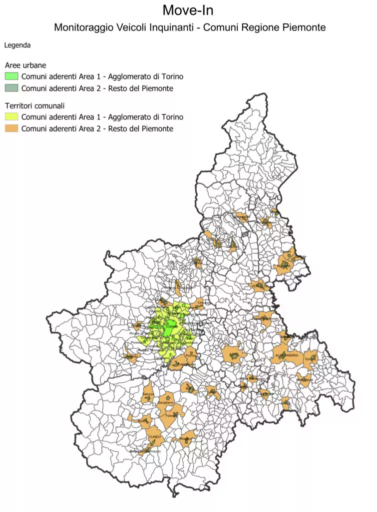 La carte (c) Regione Piemonte