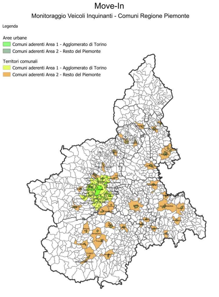 La mappa (c) Regione Piemonte