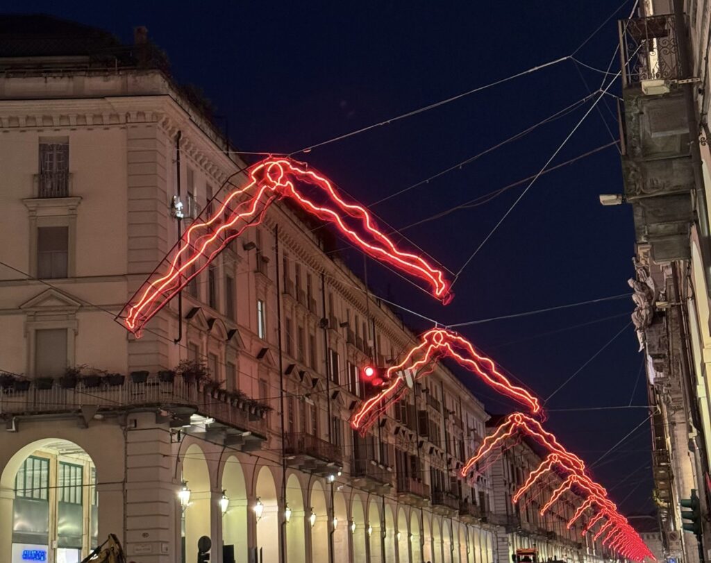 Luci d’artista a Torino, « Luci d’artista » à Turin ((c) Stella Olivetti, Nos Alpes)