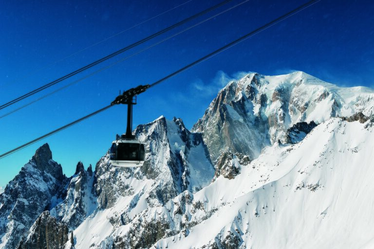 Skyway Monte Bianco in Valle d'Aosta / Vallée d'Aoste, una delle sedi del Sommet le Grand Continent (c) CC BY SA Wikimedia Commons