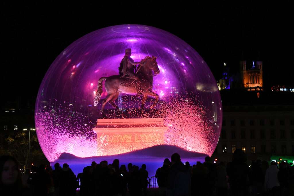 « I love Lyon » (c) muriel chaulet, espace presse Fête des lumières