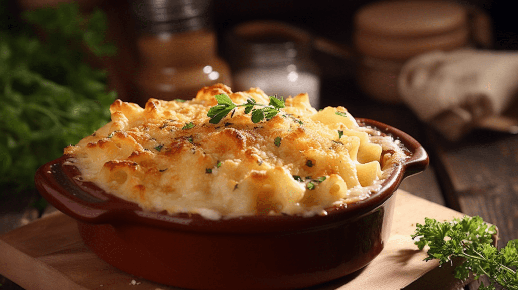 « Crozets » gratin au Beaufort