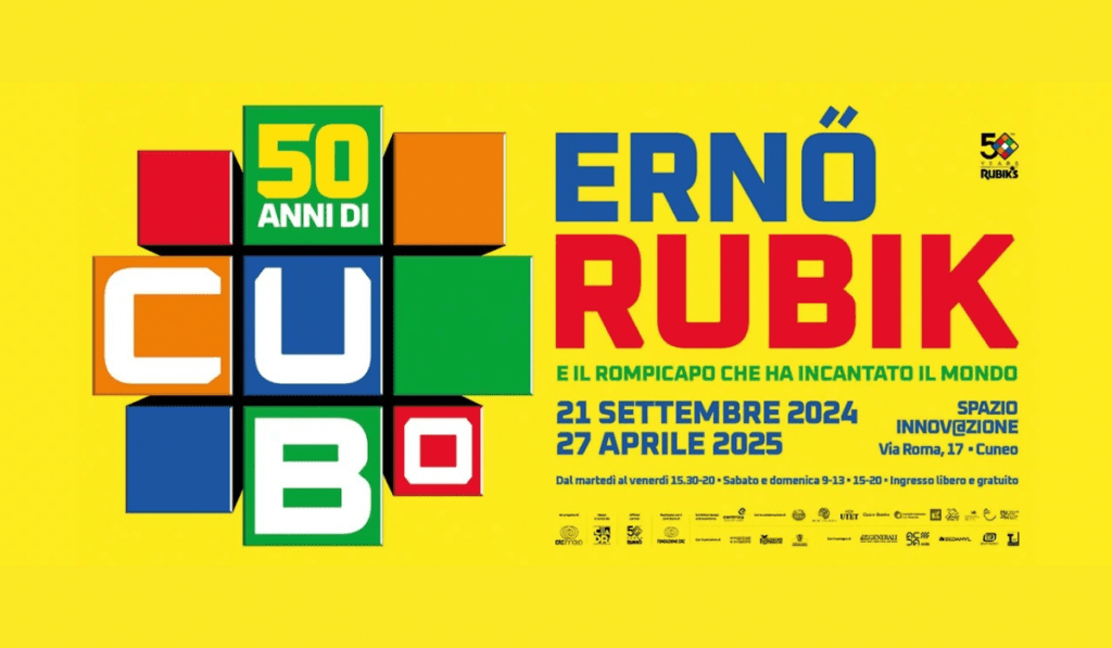 La mostra a Cuneo dedicata al cubo di Rubik, L’exposition à Côni dédiée au cube de Rubik (c) Fondazione CRC