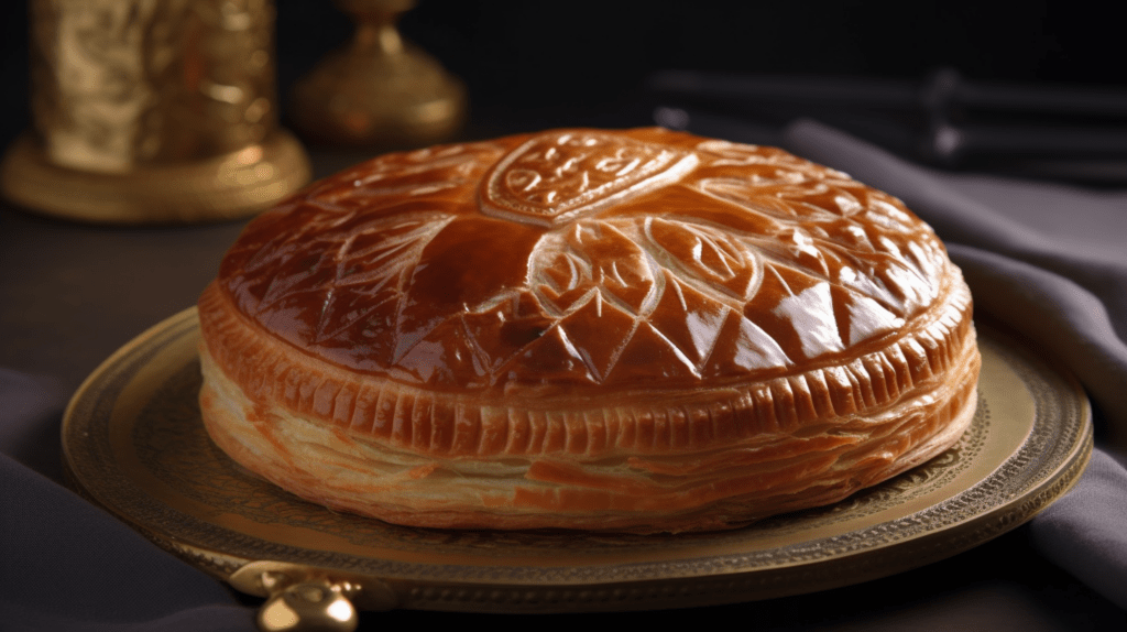 La version du nord de la France avec pâte feuilletée et crème à la frangipane