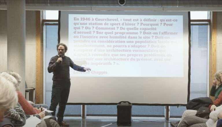 Guillaume Desmurs en conférence en 2024 (c) CAUE Haute Savoie YouTube