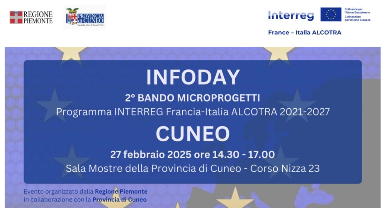 Infoday Interreg Alcotra a Cuneo