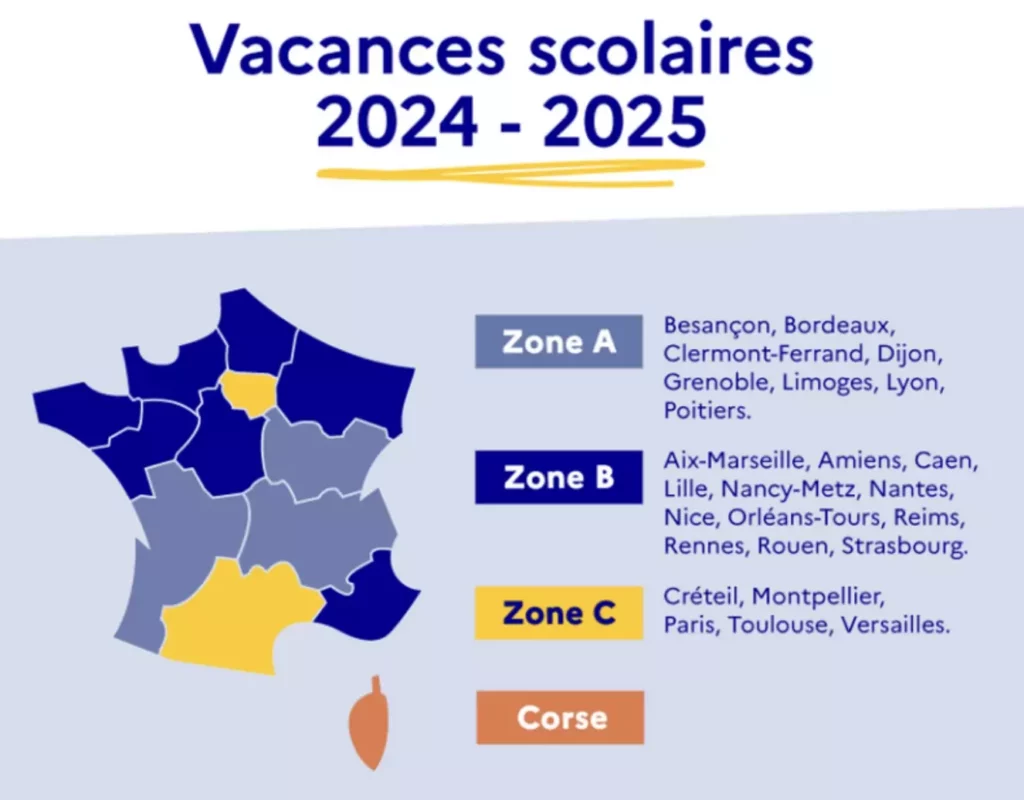 Les zones (c) Service public France