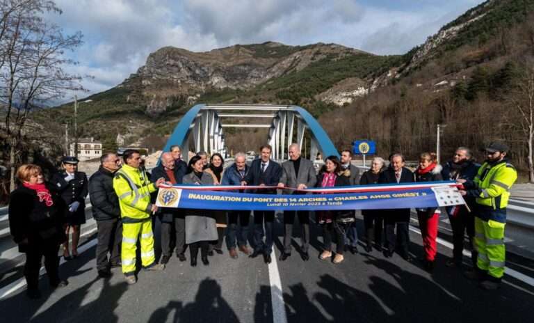 L’inaugurazione dei nuovi ponti in Valle Roja, L’inauguration des nouveaux ponts dans la Vallée de la Roya (c) Département des Alpes-Maritimes