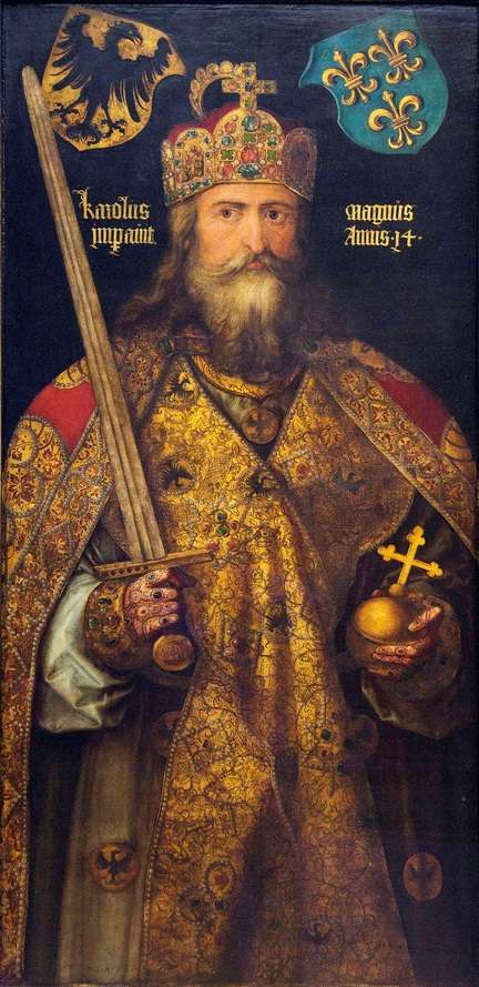 Charlemagne (c) Public domain, Wikimedia Commons