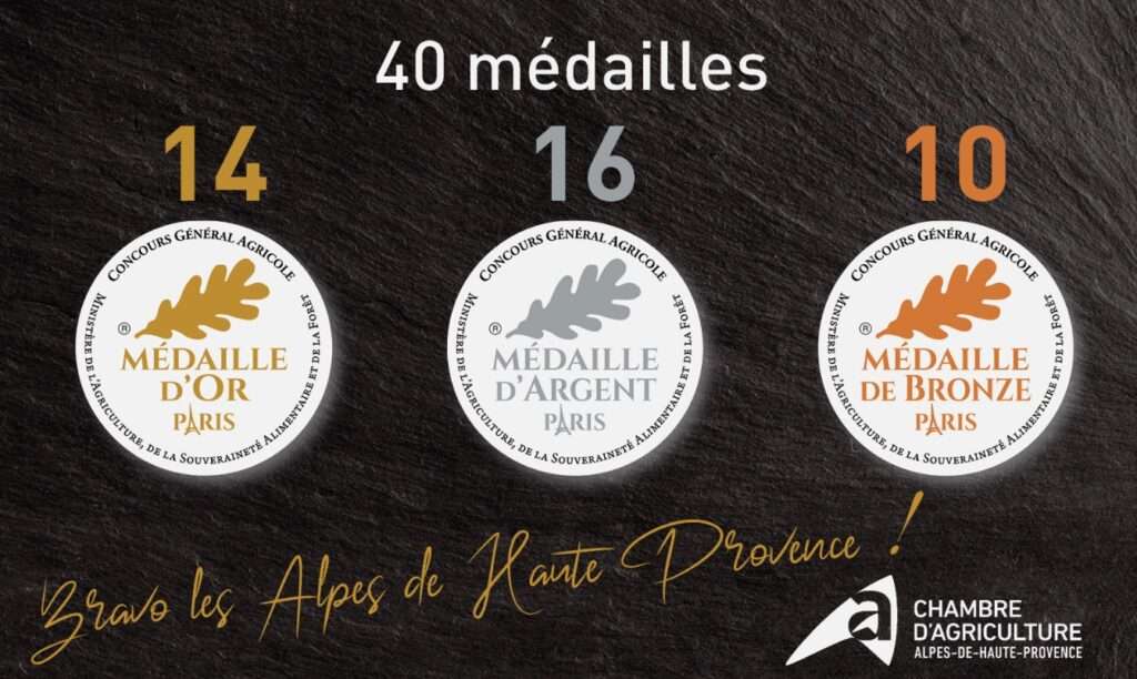 les médailles des Alpes-de-Haute-Provence au Salon de l'Agriculture