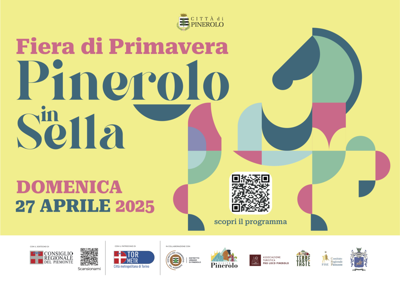 Pinerolo in Sella, Festival di Primavera 2025, la locandina