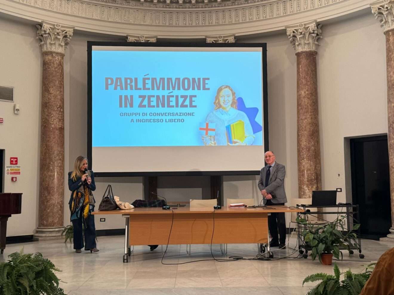 La presentazione del progetto sulla lingua genovese a Genova nel 2025 (c) Comune di Genova