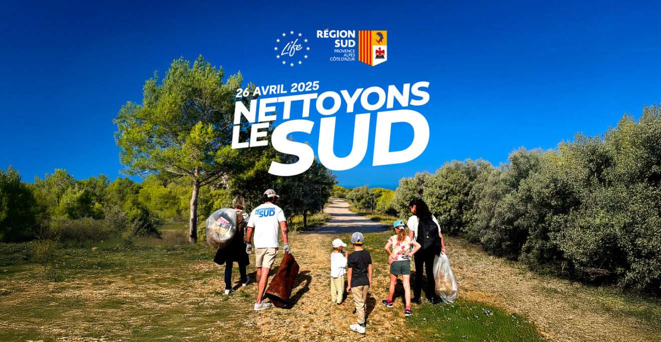 L'affiche de Nettoyons le Sud Ripuliamo il Sud (c) Région Sud