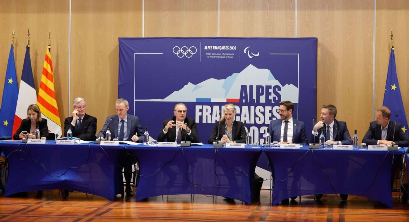 Lancement de solideo à marseille le 14 avril 2025 pour le jeux olympiques /per le olimpiadi invernali (c) florent gardin région sud