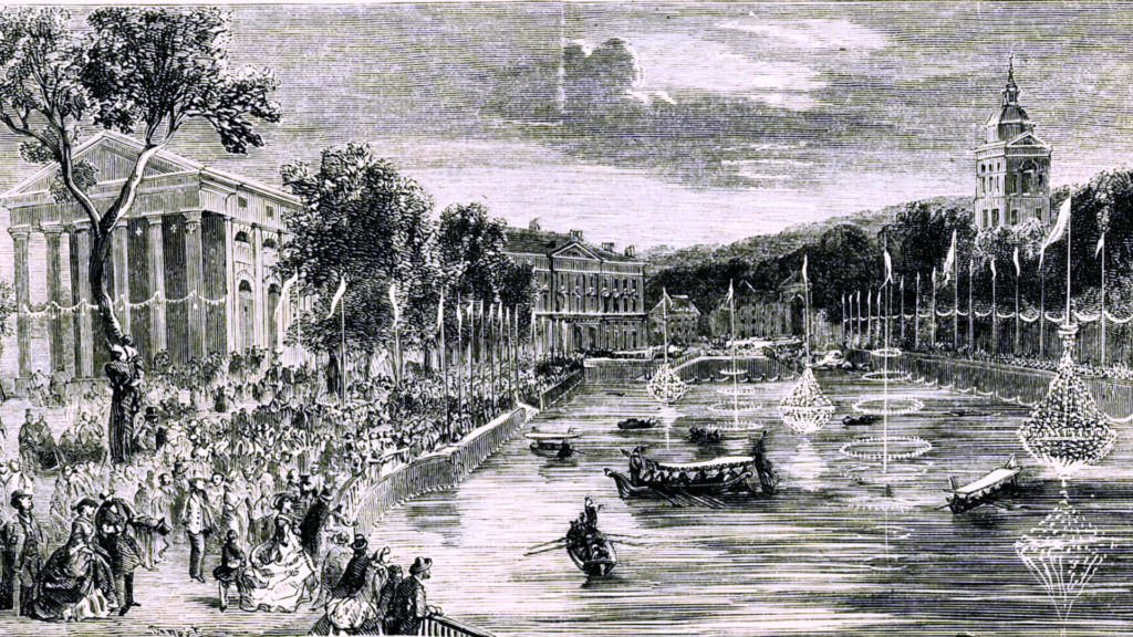 La célébration le 29 août 1860