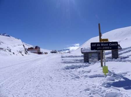 Le col du Mont-Cenis en hiver, en mars 2025 / il colle del Moncenisio a marzo 2025 (c) CC BY SA 4_0 Florian Pépellin Wikimedia Commons
