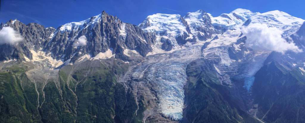 Aiguille du midi mt blanc panorama from le brevent