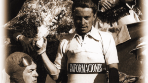 Angelo Conterno, vincitore della Vuelta del 1956, in mostra a Torino, un estratto dalla locandina (c) Città metropolitana di Torino