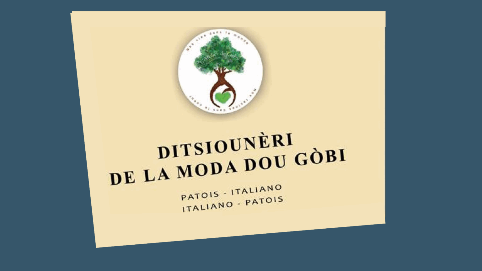 extrait du flyer du livre sur le patois de Gaby