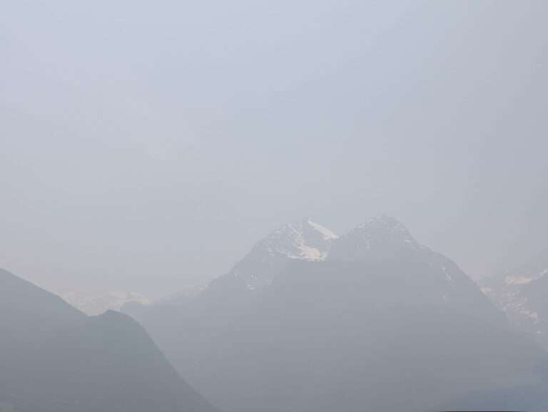 La foschia degli incendi dal Canada alle Alpi della Valle d’Aosta, La brume des incendies du Canada aux Alpes de la Vallée d’Aoste (c) Giorgia Gambino, Nos Alpes