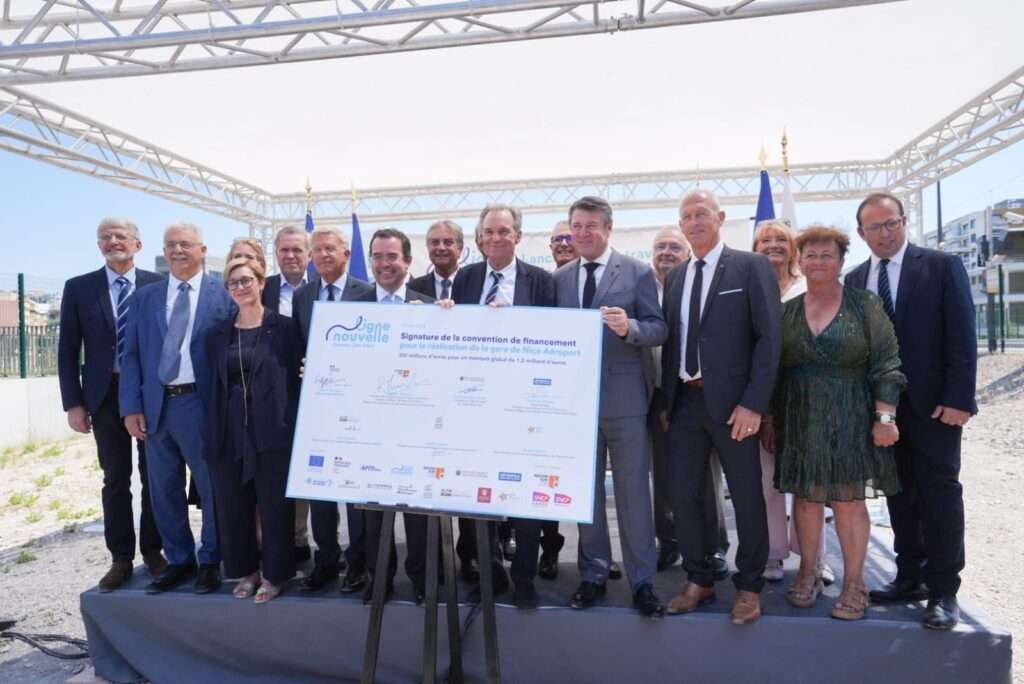 Inauguration des travaux à la gare de nice aéroport (c) ville de nice