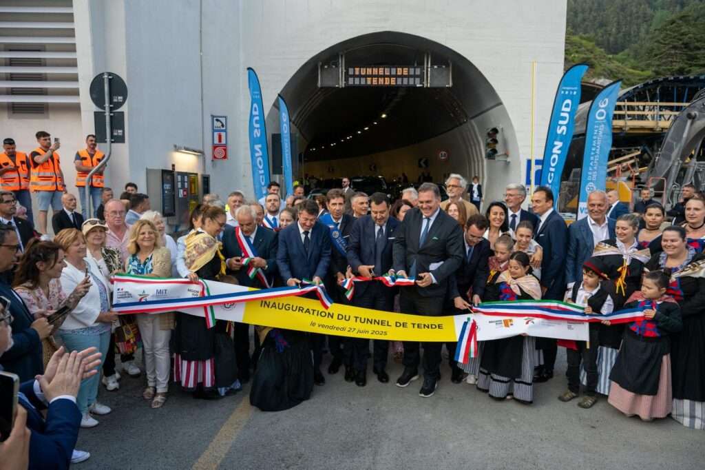 Inauguration sur le versant français (c) départment des alpes maritimes