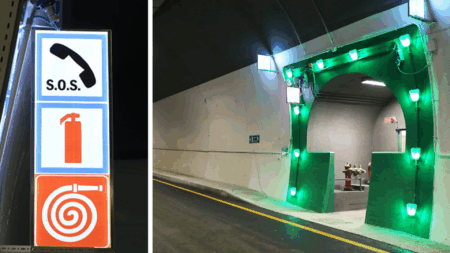 Le installazioni tecniche al tunnel di Tenda (c) ANAS