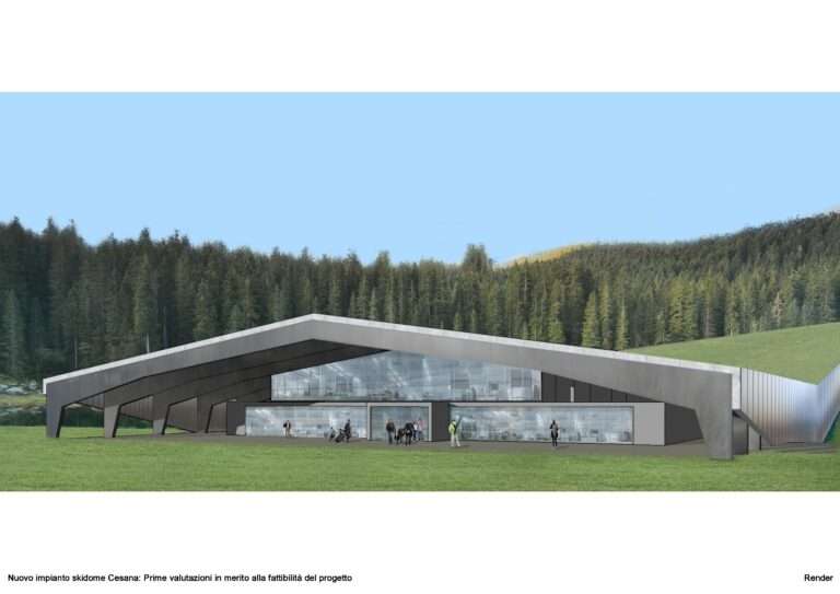 Il rendering del progetto di Cesana Torinese / Le rendering des projets à Cesana Torinese (c) comune di Cesana Torinese