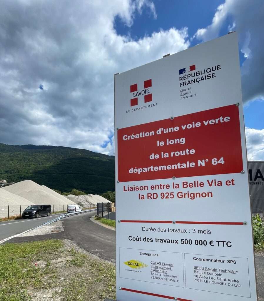 Piste cyclable gilly sur isere crédit département savoie