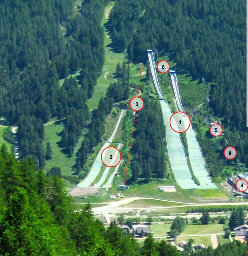 Pragelato area trampolini con interventi
