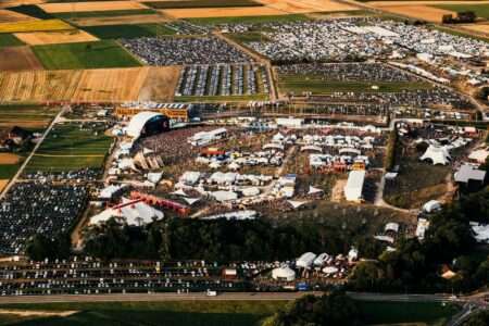 L'espace du Paléo Festival en 2024, pour en dorrer une idée ... (c) Paléo Festival Théa Moser