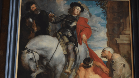 Van Dyck, Saint Martin partage son manteau (c) CC BY-SA 4_0 Jeanhousen Wikimedia Commons