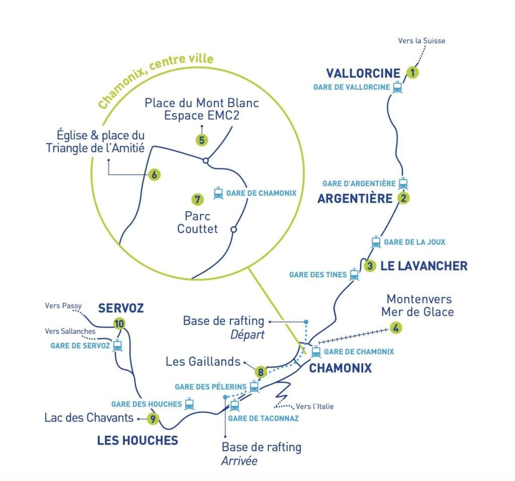 Guides de Chamonix, le plan